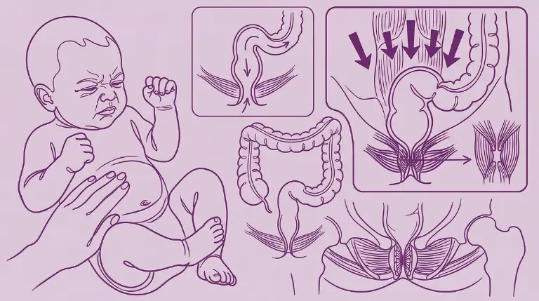 disquesia em bebês